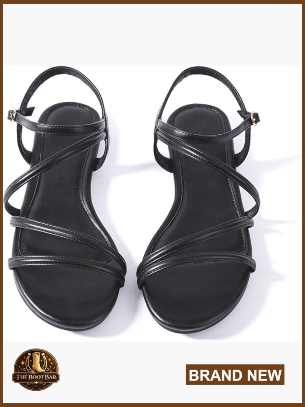 Leather Strappy Gladiator Sandals Flat Heel Comfortable Wedding Casual Vacation